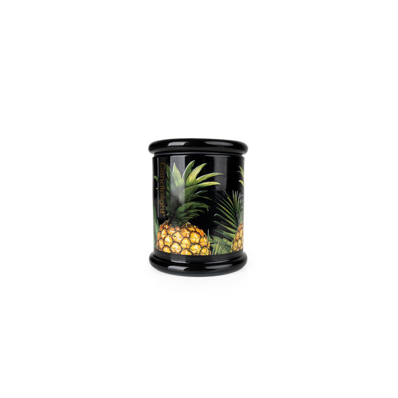 Fruity Scented Jar Candle with Glass Holder