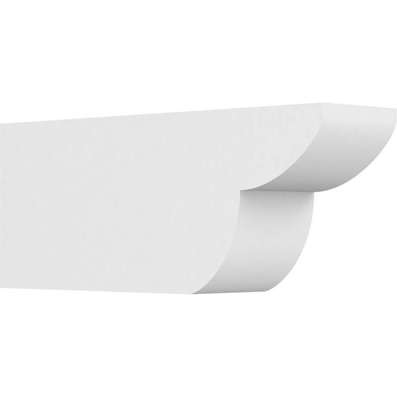 5"W x 8"H x 20"L Standard Crestline Architectural Grade PVC Rafter Tail, 8"H x 5"W x 20"D