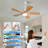 Hot sales Modern Ceiling Fans With Lights and Remote Control, 5 Solide Wood Blades, Reversible DC Motor-1951228194-1951228192-1951228207