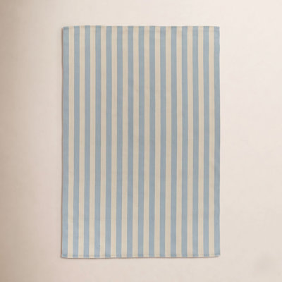 Holloway Blue Striped Outdoor Rug