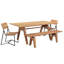 Banc en bois massif Waxman