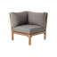 Outdoor Teak Corner Wedge Lounge Chair-1221660375