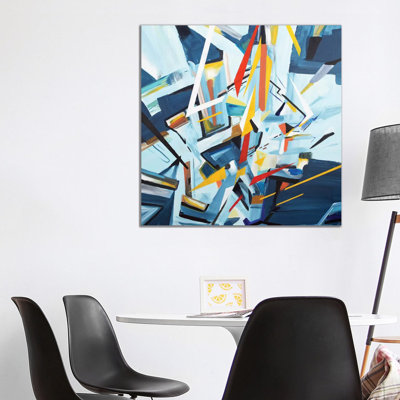 Buildings by Piero Manrique - Wrapped Canvas Painting
