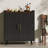 31.5" W Mid-Century Modern Home Bar Cabinet with Wine Rack-1162747575