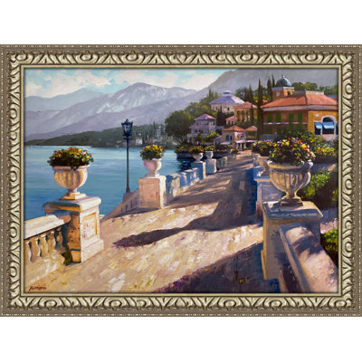 "Vista Riviera" par Howard Behrens, reproduction encadrée sous acrylique