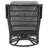 Fruttuo Traditional 2-Person Swivel Patio Conversation Set with Polyester Cushions and Table in Gray-1684529308