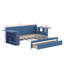 Lit de jour avec bureau amovible, tiroirs de rangement et table d'appoint hydraulique-270661917