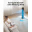 Ventilateur tour intelligent 36 po Dreo, 8 vitesses, moteur à courant continu, 25 Db silencieux, oscillant à 90 ° avec télécommande et commande vocale Wi-Fi en noir