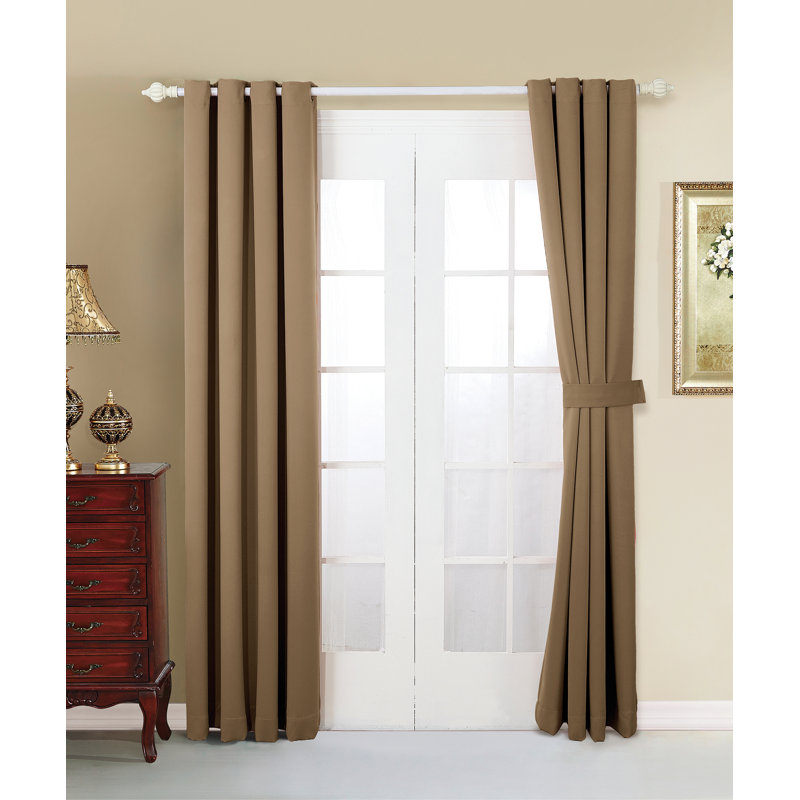 Panneau de rideau occultant uni, Amphore, l 54" x L 84"