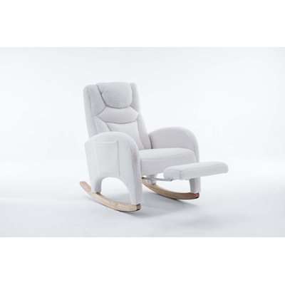 Cotton Linen Fabric Nursery Rocking Chair