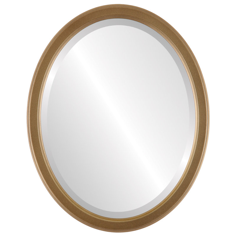 Midville Wood Wall Mirror, 25" H x 21" W, Rosewood