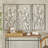 3 Piece Natural Metal Floral and Botanical Wall Décor Set