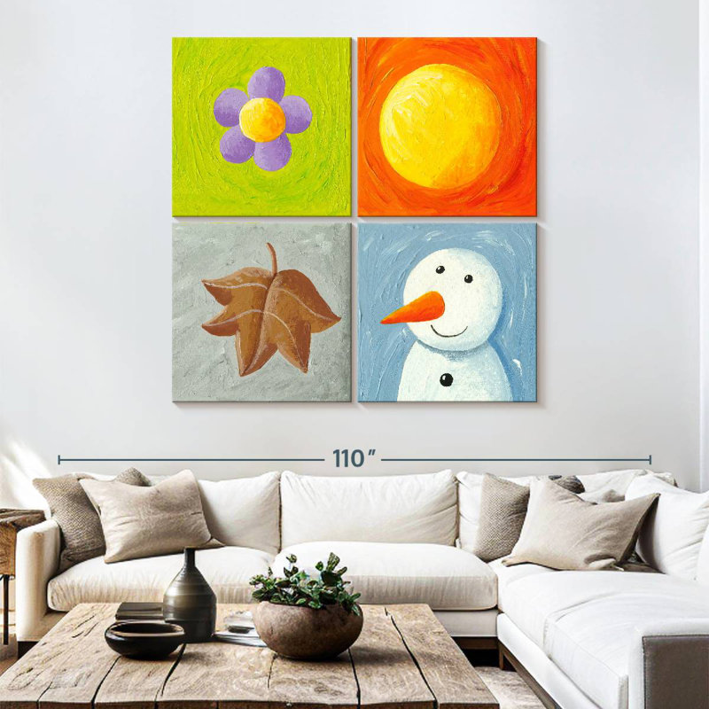 Ashelle 4 Seasons Acrylic, 74" H x 74" W