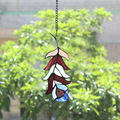 Panneau de vitrail Feather