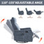 Fauteuil inclinable manuel Blue Massage-2006590881
