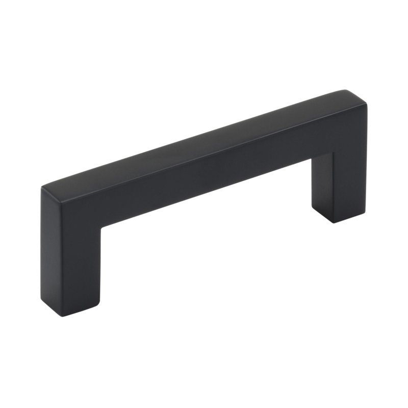 Poignée d'armoire noire mate de centre à centre de 3 pouces (76 mm) Monument - paquet de 25, Noir mat, 3"