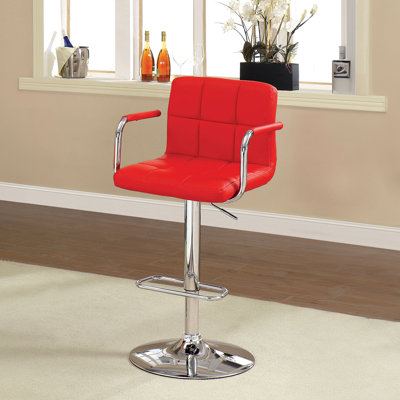 Tabouret de bar l 20,4 po, rouge
