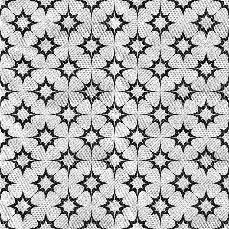 Tapis gris tissé à la machine, Carré 8 pi x 8 pi