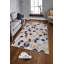 Tapis luxueux, 2,6 x 4,0 pi | 100% polyester, hauteur des poils de 0,4 po | Pois antibactérien et antidérapant en PVC | Lavable à la machine, impression numérique 3D | Parfait pour le salon et la chambre à coucher-1066879
