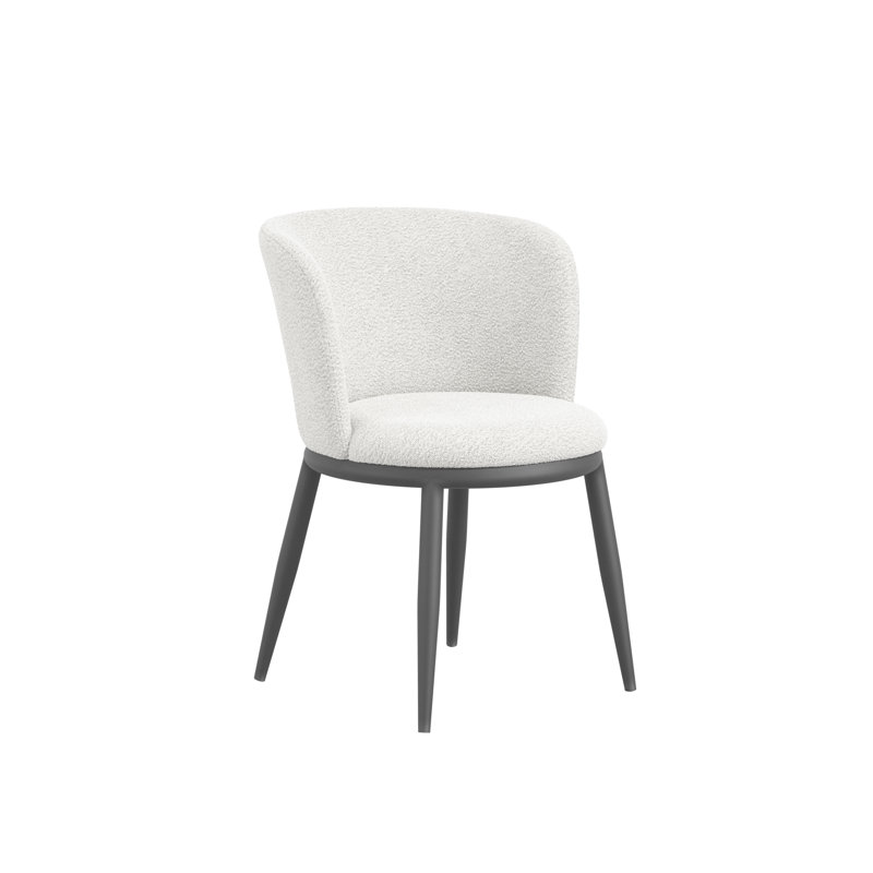 Nova Velvet Upholstered Upholstered Back Dining Chair, Ivory