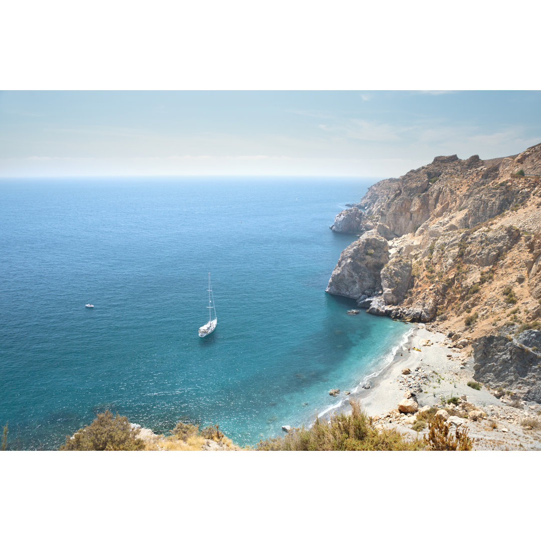 Bucht in Spanien von Sjoeman - Leinwandbild