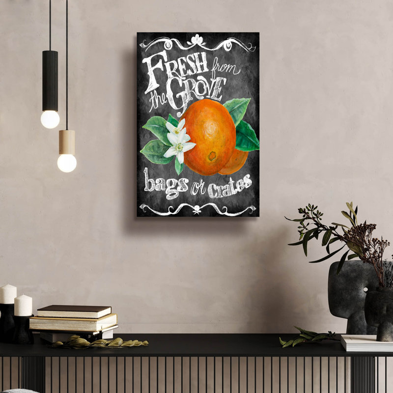 «Fresh From The Grove» par Art Licensing Studio, art mural en verre acrylique, H 24 po x l 16 po x P 0,2 po