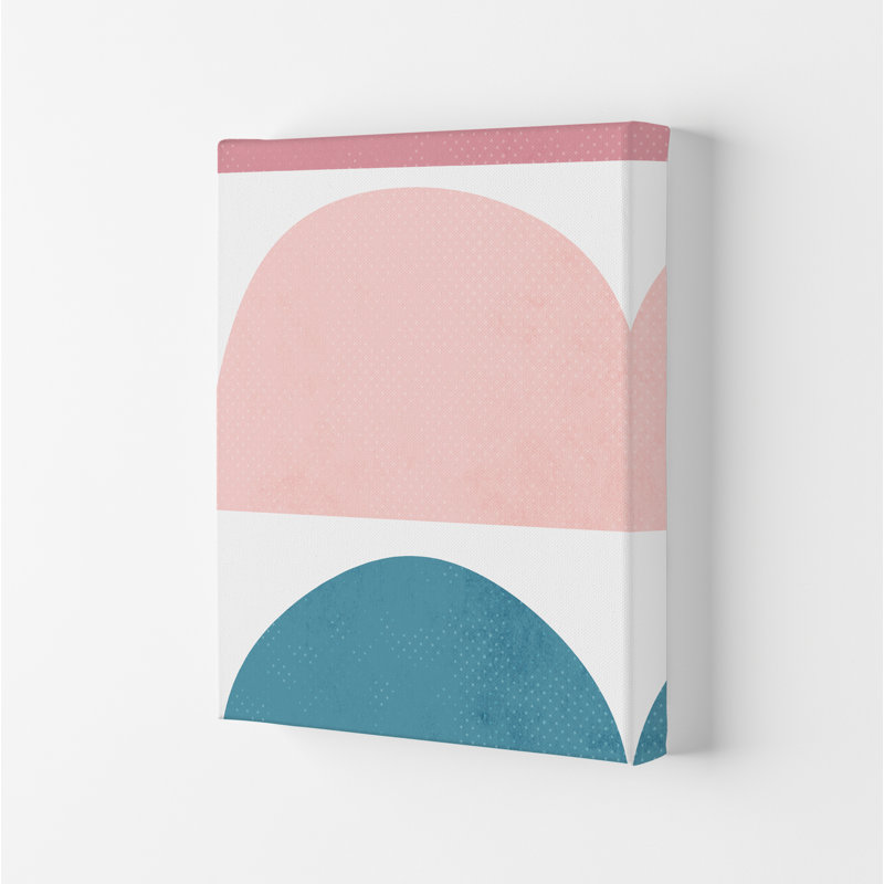 Abstract Blue And Pink Original - Print, No Frame, 59cm H x 42cm W x 1cm D