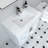 Amandie 30 in. Single Sink Freestanding Bath Vanity in Matte White with White Ceramic Top-744324263