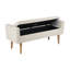  Banc de rangement Fulton - Tissu crème texturé-2066619294