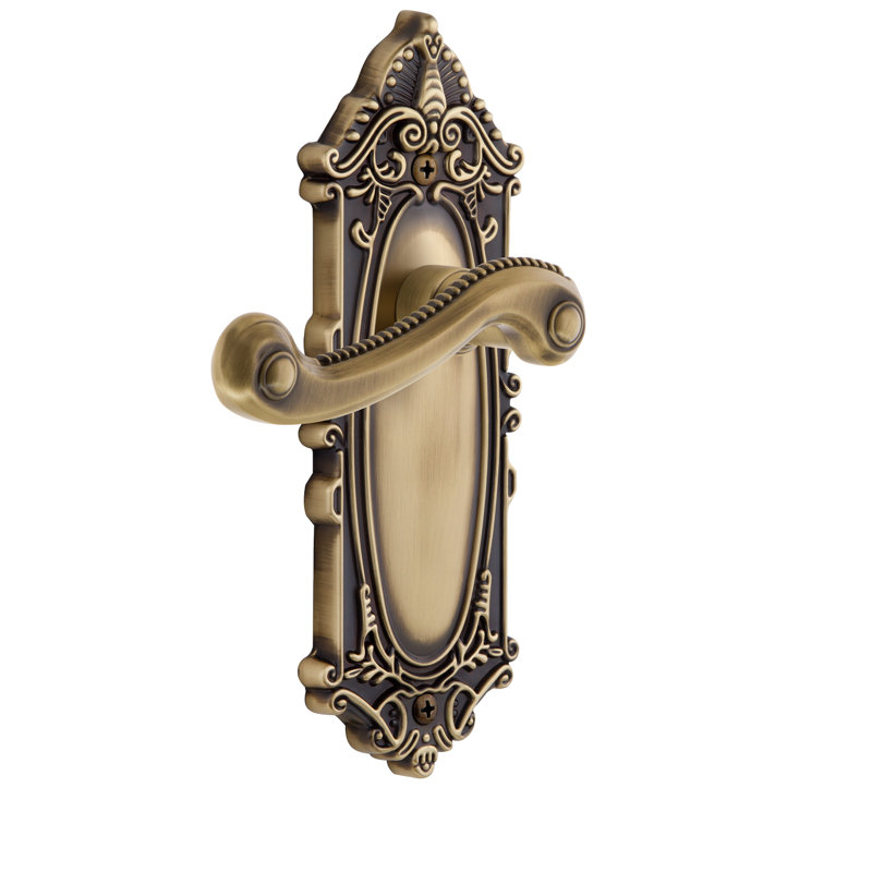 Assiette victorienne Grandeur Grande avec levier Newport, 2-3/4", Laiton poli, Intimité (lit et salle de bain)