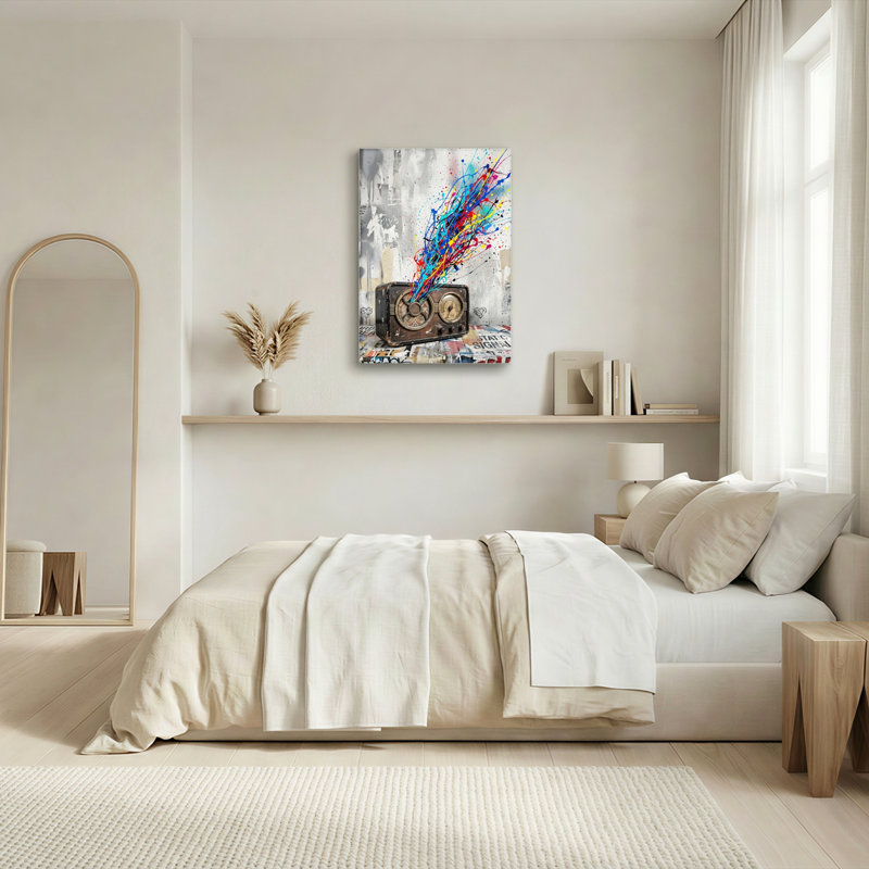 «Colorful Sound», ensemble de 1 reproduction d'art sur toile, 40"H x 28"W, Wrapped Canvas