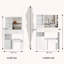 Bureau de meuble-lavabo 37 pouces avec grand miroir coulissant et rangement