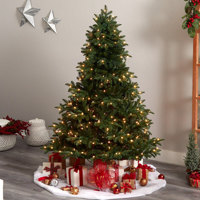 Lighted Artificial Christmas Tree, 6' H