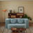 Modern Multifunctional Sofas, Foam-filled Floor Sleeper Light Blue