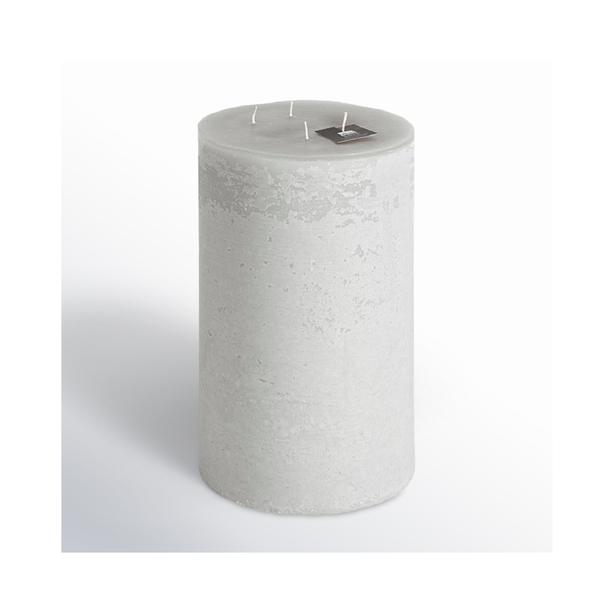 Pillar Super Unscented Candle, 11.8" H x 7.5" W x 7.5" D, Linen