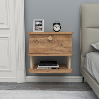 Leida 45cm W Manufactured Wood Bedside Table