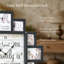 Horloge murale collage photo « Souvenirs » 50 x 50 cm, cadre photo noir style ferme pouvant contenir 12 photos, fonctionne à piles, idéale pour décorer une chambre de bébé, une chambre d'enfant, un salon ou pour créer des souvenirs de famille.-1700787778-1700787804