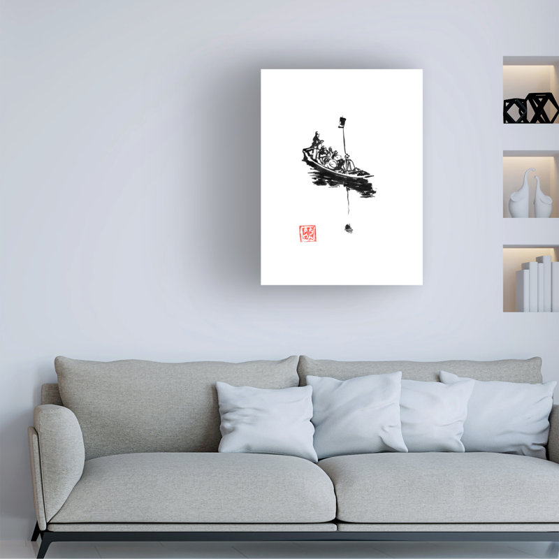 Art sur toile Pechane, H 19 po x l 14 po x P 2 po