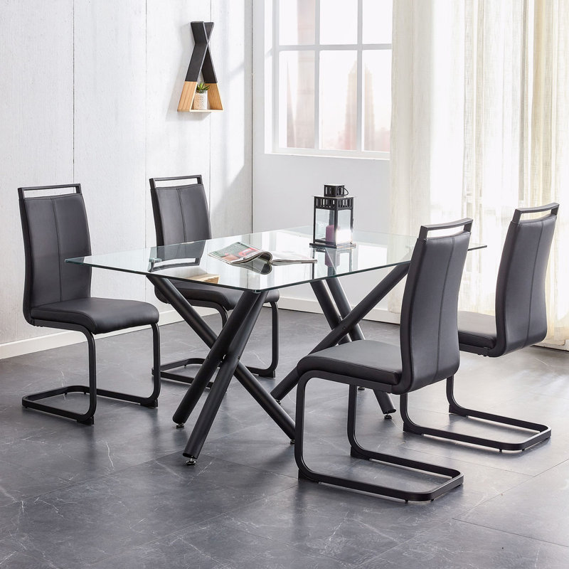 Chaise Maydell, Doré, 4, Noir ardoise