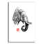 Bungalow Rose «Elephant Profile» par Pechane, art mural en verre acrylique, 24 po x 36 po-922793611