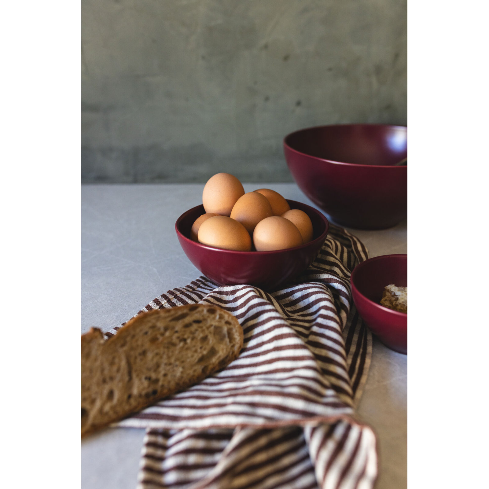 Year & Day Ceramic Serving Bowl, Plum