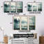 «Double Exposure Mountain Fog Paradise III - River», ensemble d'art sur toile-107743681-107743689