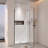 32-36"W X 72"H Left And Right Opening Universal Pivot Shower Door, Open Outside, With 1/4" And 5/16" Tempered Glass-120129634