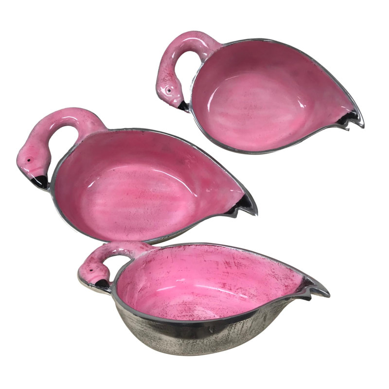 Ensemble de 3 bols Flamingo