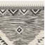 Tapis noir / ivoire en laine / coton noué à la main Alimatou-1819480718