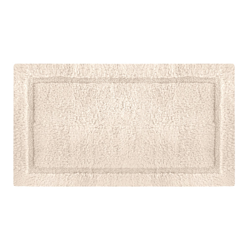  Organic Cotton Reversible Bath Mat – 3000 GSM, GOTS Certified, Ultra-Thick & Super Absorbent | Soft, Plush & Quick-Drying Bathroom Rug