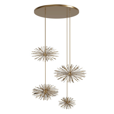 Fircrest Metal And Crystal Chandelier