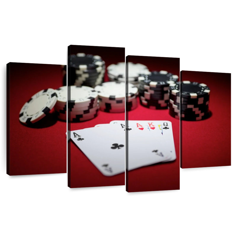 Senne Omaha Poker Hand, 22" H x 36" W