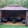 FDW Large Garden 13 Ft. W x 10 Ft. D Steel Patio Gazebo & Reviews | Wayfair