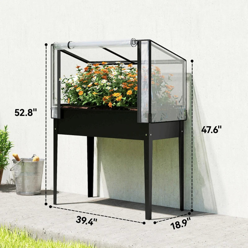 Lit de jardin surélevé spacieux, jardinières, jardinières surélevées